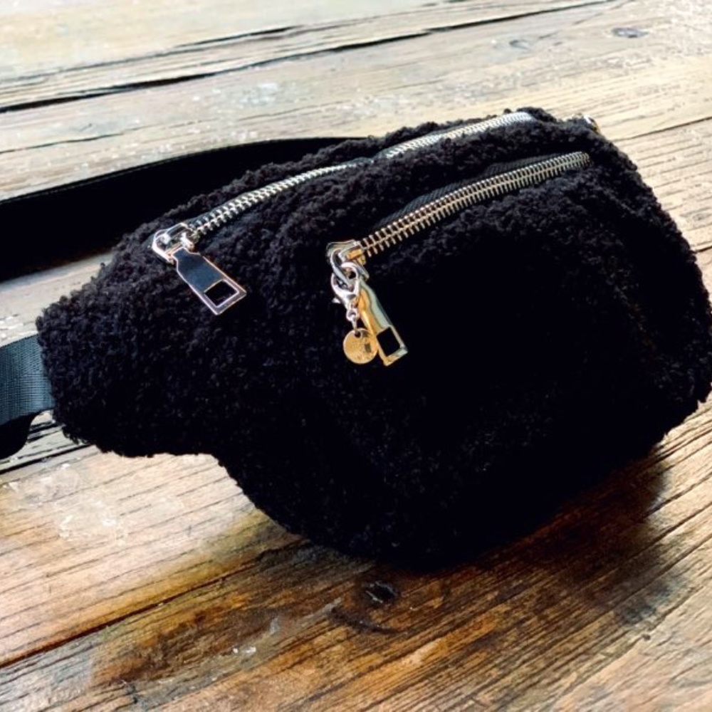 GIFTS FOR HER - Fanny Pack - Sherpa - Fuzzy Crossbody Bum Bag - bum bag